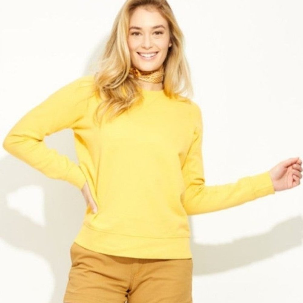New PACT ORGANIC Yellow Goldenrod Sweatshirt